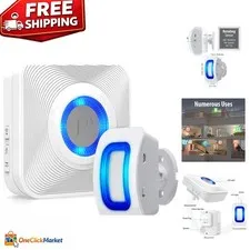 Customizable Driveway Alarm with 58 Tunes & 5 Volume Levels for Home or Business