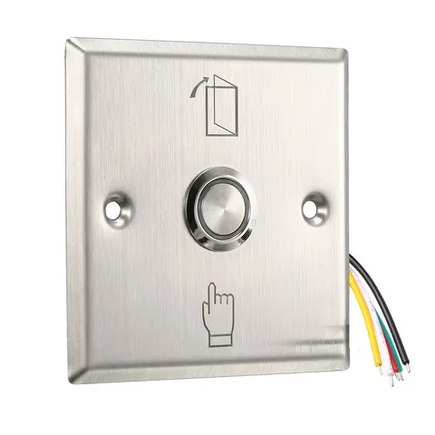 12V Door Release Button Push 86x86 Auto Reset NO/NC/WITH LED LIGHT