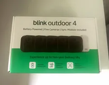 Blink Outdoor 4 5-Cam Kit w/ Sync Module 1080p Wi-Fi Battery Alexa NEW  $299