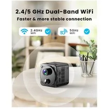 Compact 4K WiFi Surveillance Cam with Cloud Storage