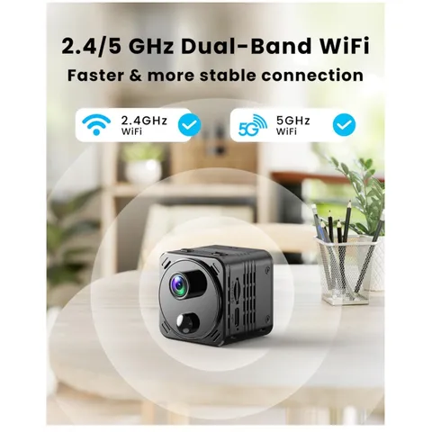 Compact 4K WiFi Surveillance Cam with Cloud Storage