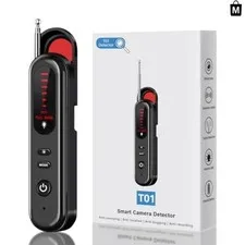 Black Portable Hidden Camera Detector - 5 Adjustable Levels for Offices & Travel