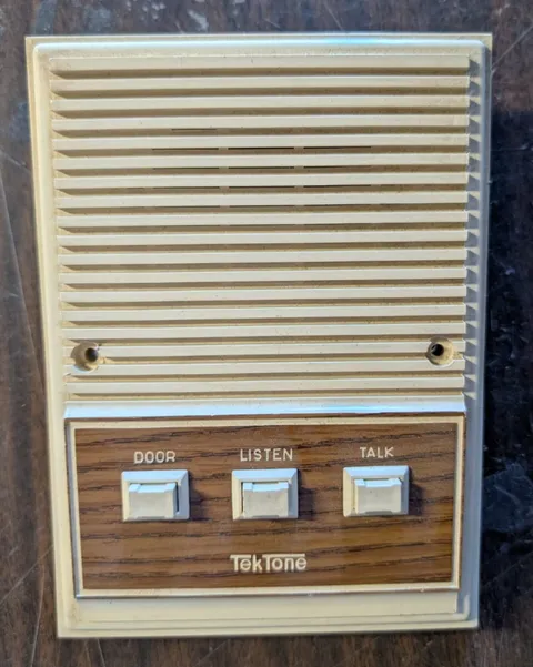 VINTAGE Tektone Apartment Intercom Station #IR105A