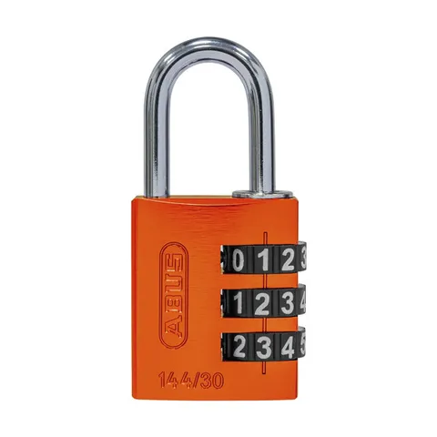 ABUS Padlock 30mm - Resettable Combination Padlocks-ORANGE-Free Post-14430ORG