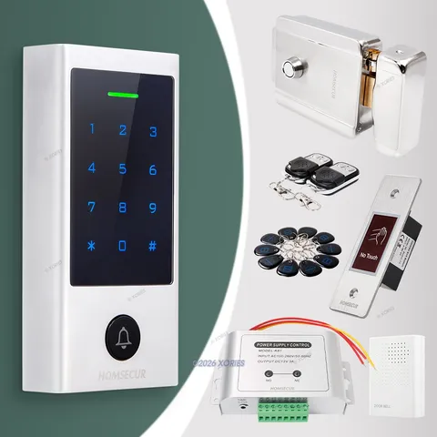 HOMSECUR IP66 APP WIFI RFID Access Control Set Electric rim lock