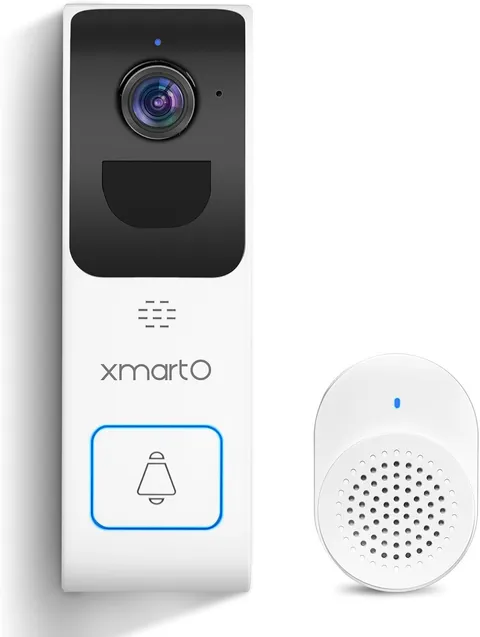 xmartO 2.4G/5G Dual Band Smart Video Doorbell Camera, Home Security Live View, 2