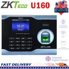 ZKTeco U160 WiFi Fingerprint Recognition Time Clock Attendance 3" Color Screen