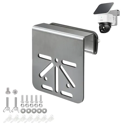 Stainless Steel Gutter Mount for Eufy Security SoloCam S340 Bracket for Solar...