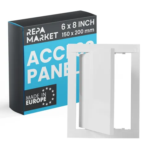 6 x 8 Inch Wall Access Panel for Drywall – White ABS Plastic Wall Hole Cover ...