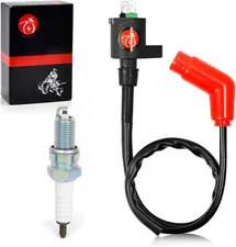Ignition Coil Spark Plug for Honda Fourtrax 300 Recon 250 TRX300FW TRX250 88-18