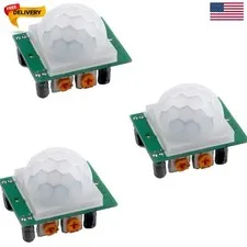 HC-SR501 Motion Sensor Pack of 3 - Infrared Detection with Dual Trigger Mode