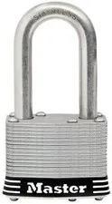 Master Lock Padlock, Laminated Stainless Steel Lock, 1-3/4 in. Wide, 1SSKADLF