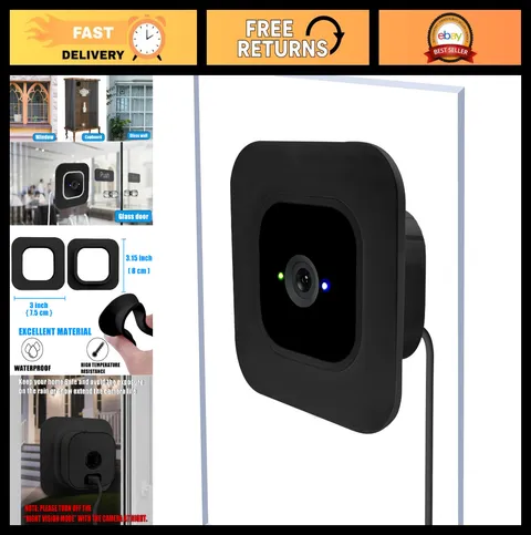 2 Pack Window Mount for Blink Mini Indoor Cameras, Secure Glass Wall Holder for