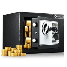 Small Safe, 0.23Cubic Safe for College Dorm Room for Cash or Document, Money ...