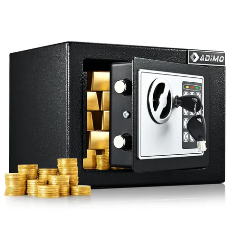 Small Safe, 0.23Cubic Safe for College Dorm Room for Cash or Document, Money ...