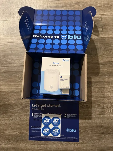 Brand New ADT Smart Home Security Base, Door/Window Sensor, & 4x Stickers