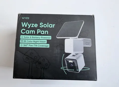 Wyze Solar Cam Pan 2K Color Night Vision 360 Pan/Tilt Wi-Fi Solar/Battery