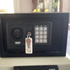 Sentry 1100 Small Digital Safe Electronic Keypad Key Lock Steel Black