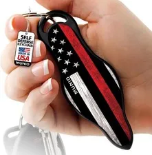 Thin Red Line MUNIO Keychain TSA Approved Kubotan