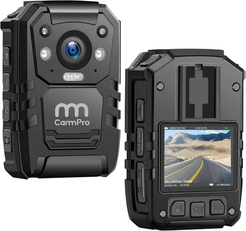 CammPro I826 1296P HD Police Body Camera128G Memory,Waterproof Body Worn