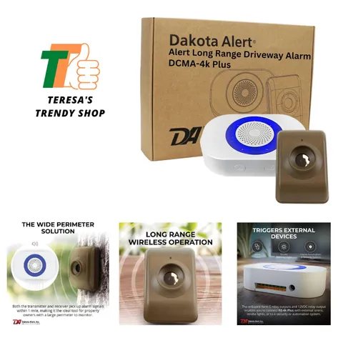 Long Range Driveway Alarm Motion Detector - One Mile Wireless Range Alarm Sys...