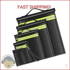 Lulrsay 5 Pack Faraday Bags EMP Proof,Faraday Bags for Laptops Tablets Phones Ca