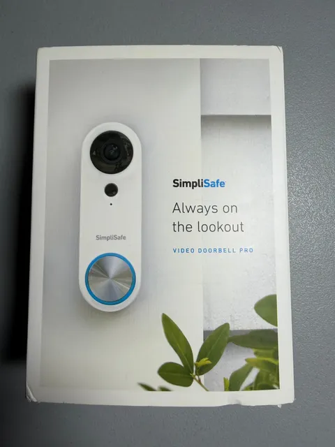 Simplisafe Video Doorbell Pro Smart Camera SSDB3 Wired White