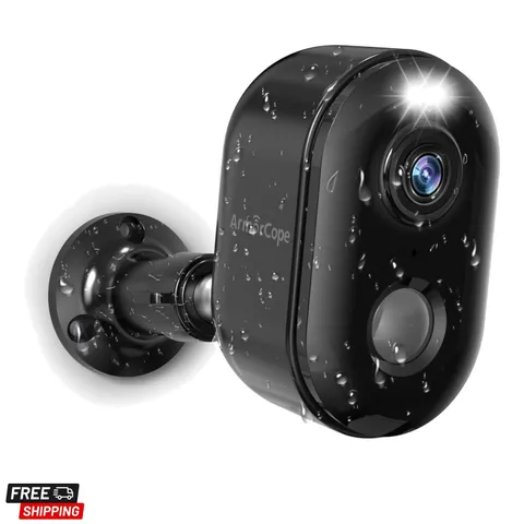 Security Cameras Wireless Outdoor, Battery Powered 2k WiFi Cameras for Home S...