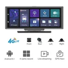 4 Camera T99 Car Dash Cam Recorder GPS Navigation 4G Andriod 8.1 Wifi 1080P Reav