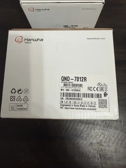 Hanwha QND-7012R  Network Security Cameras 4MP 2.8 MM Lens *NEW*