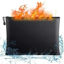 2000℉ Fire Proof money Bag  Fireproof Document Pouch Waterproof  Safe Cash  US