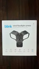 Blink Wired Outdoor Floodlight Camera - Black Smart security camera, 2600 lumens