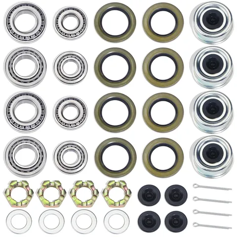 4Sets 25580 14125A Trailer Hub Bearings Kit for 7000 lb D42 Axle | with 21333TB/