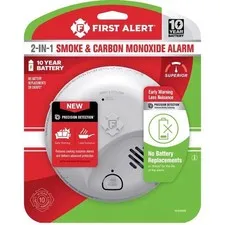 First Alert 10 Year Battery-Powered Ionization Smoke and Carbon Monoxide Detecto