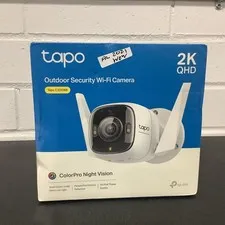 Tapo ColorPro Outdoor WiFi Camera 2K QHD Color Night Vision Siren C325WB