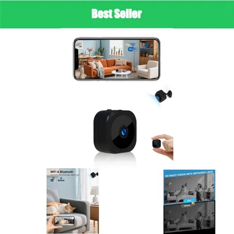 AOBOCAM 1080P HD Mini Security Camera with Night Vision & App Control