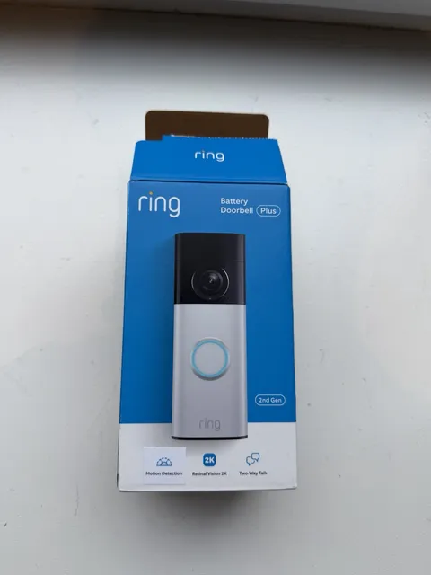 Ring Battery Doorbell 2K Plus (newest model) Retinal 2K - Open Box