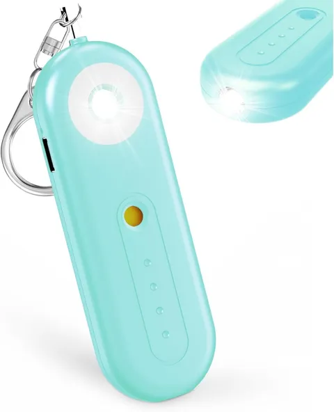 Rechargeable Personal Safety Alarm for Women - 130dB Self Defense Keychain Alarm