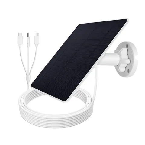 New Solar Panel for Ring Spotlight Camera Security Cam Battery Charger
