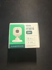 Blink Mini 2K+ Indoor Outdoor Security Camera White 2K HD Plug-In New