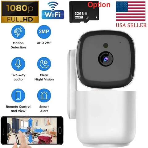 Wireless WiFi Security Camera System 1080P HD Indoor Night Vision Surveillance