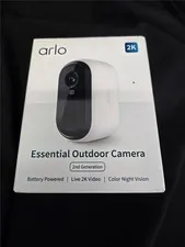 = Arlo Essential Outdoor Camera 2nd Generation 2K Battery Powered Color Night