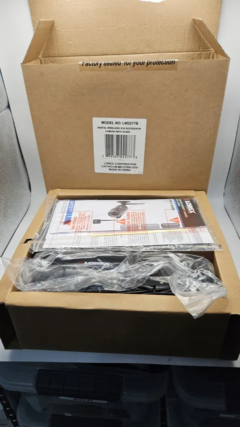 Lorex LW2277B Wireless Security Camera w/Power Supply & Receiver NEW Open Box 