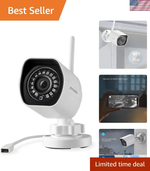 Advanced 1080p Full HD Wireless Camera System with Night Vision & Cloud Storage