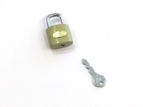 Beige Color Metal Lock, Padlock with key