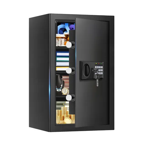 2.2 Cu Ft Large Home Safe Box Fireproof Waterproof, Personal Security Safe wi...