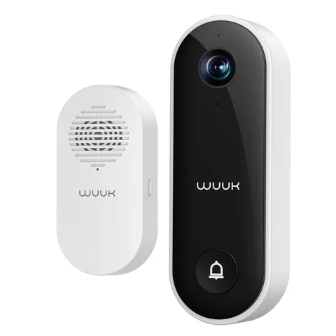 Doorbell Camera Wired with Chime, 2K Video Doorbell, Face Recognition, Human ...