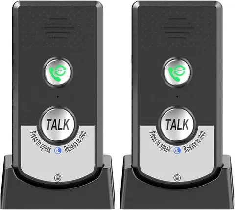 2 Pack Wireless Intercom System Bidirectional Voice Caller For Home Long Dist...