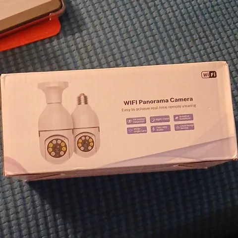 WiFi Panorama Bulb Security Camera 1080p White Night Vision Motion 2-Way