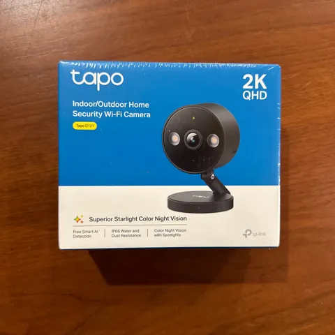 Tapo 2K+ Indoor/Outdoor Wired Security Camera - 1-Pack, Black